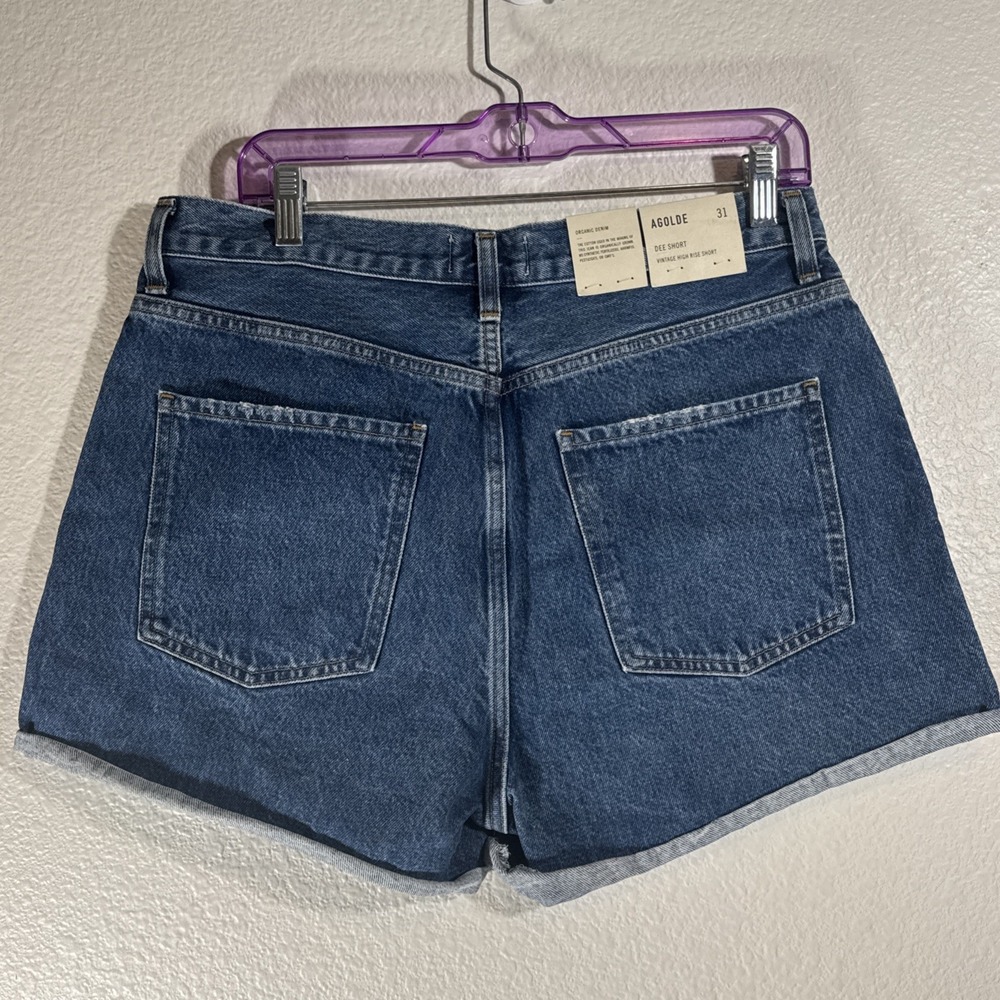 AGOLDE Dee Short Vintage High Rise Size 31 Organic Cotton Shorts NWT